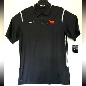 NIKE DRI FIT Color 061 Graphite/Grey Short Sleeve Polo Shirt  SZ L